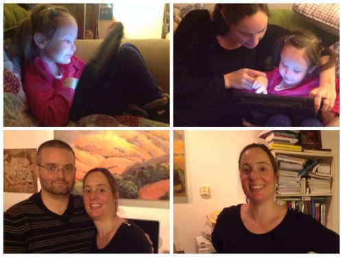 My niece Lesley, husband Tim, and daughter Sierra. 